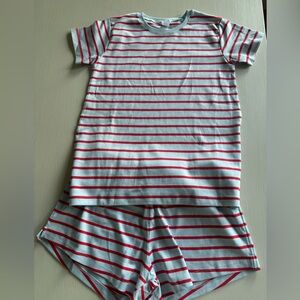 Lake Striped Red and White Pajamas